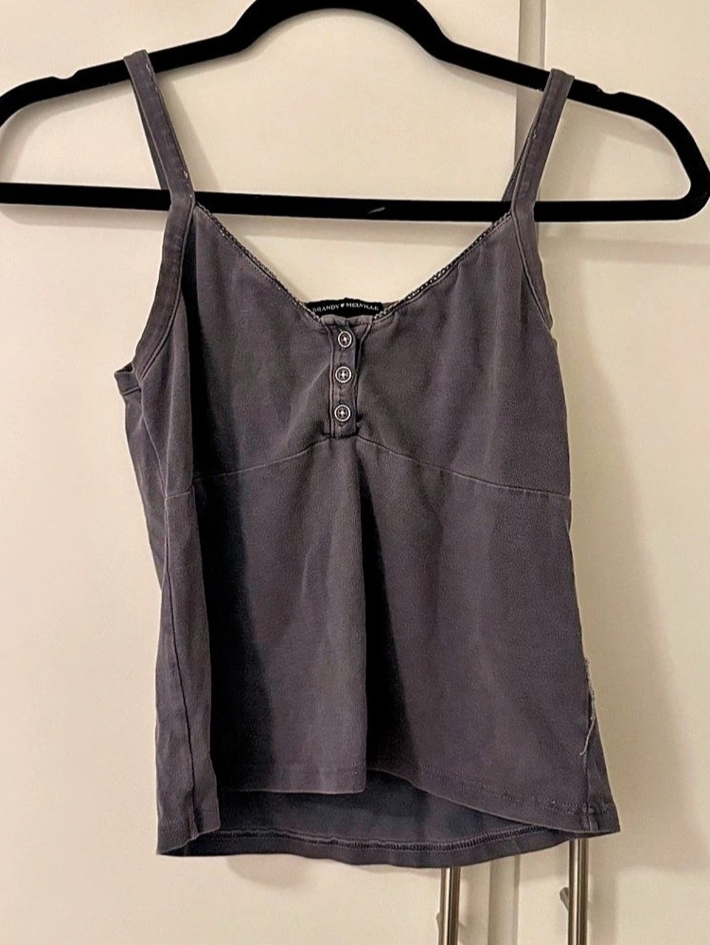 Brandy Melville Dalis Tank Gray Tank Top [Flaws]